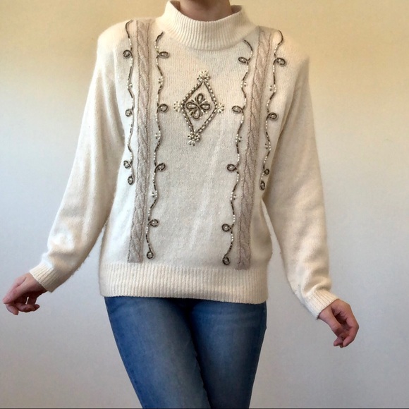 Vintage 1980s sequin sweater - Picture 2 of 5